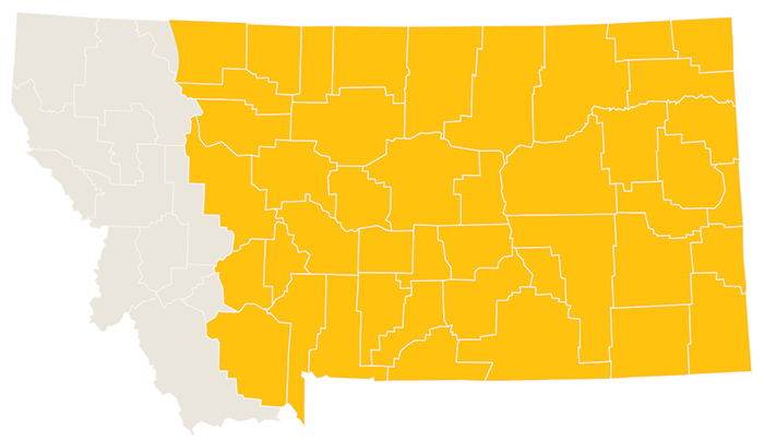 Harnish Foundation Montana Map Yellow